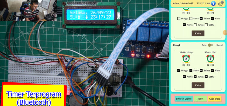 how to make Timer terprogram Relay 4 Channel